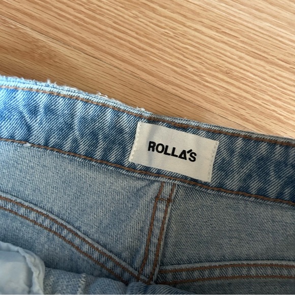 ROLLA’S Cut Off High Rise Slim Jean Shorts Women’s 27 - Picture 2 of 8